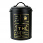 Boîte de Conservation Design "Thé" 18cm Noir & Or|Boites de Rangement|Paris Prix