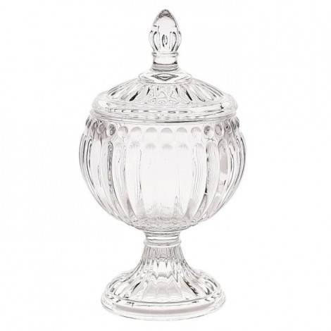 Bonbonnière sur Pied "Royal" 15cm Transparent|Boites de Rangement|Paris Prix