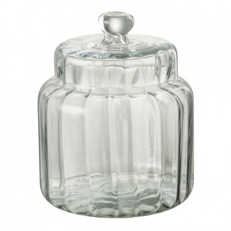 Bonbonnière en Verre "Elia" 23cm Transparent|Boites de Rangement|Paris Prix