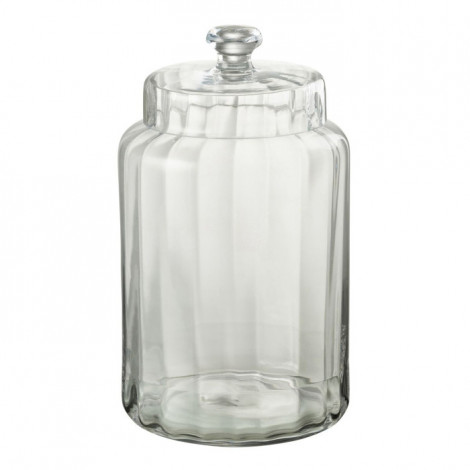 Bonbonnière en Verre "Elia" 32cm Transparent|Boites de Rangement|Paris Prix