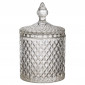 Bonbonnière en Verre "Riley" 14cm Transparent|Boites de Rangement|Paris Prix