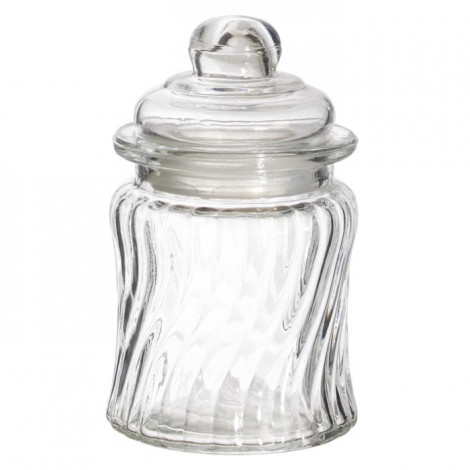 Bonbonnière en Verre "Beran" 12cm Transparent|Boites de Rangement|Paris Prix