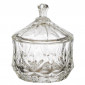 Bonbonnière en Verre "Ciselée" 11cm Transparent|Boites de Rangement|Paris Prix