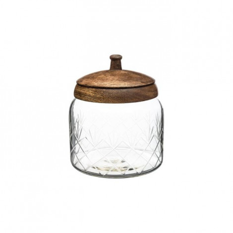 Bonbonnière en Verre "Manguier" 16cm Naturel|Boites de Rangement|Paris Prix