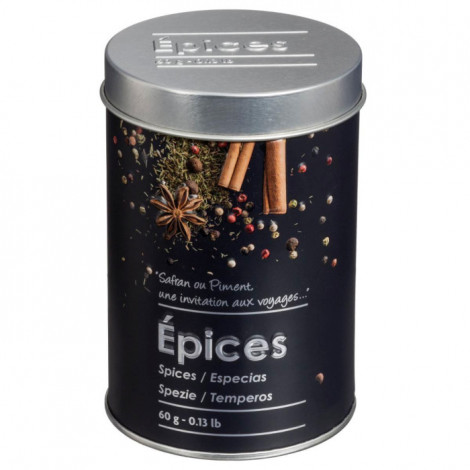 Boîte à Épices Saupoudreur "Relief II" 10cm Noir|Boites de Rangement|Paris Prix