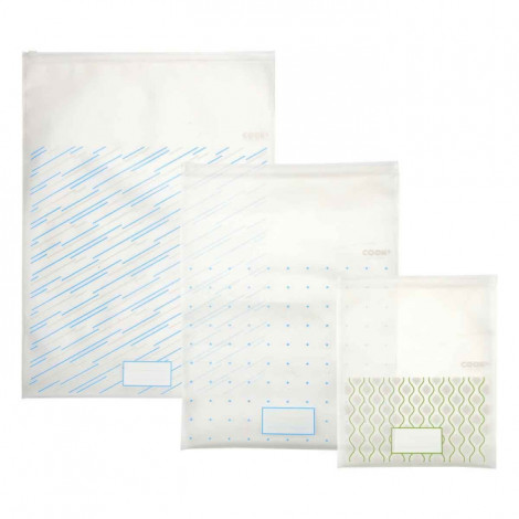 Lot de 3 Sacs de Congélation "Réutilisables" 41cm Transparent|Conservation|Paris Prix