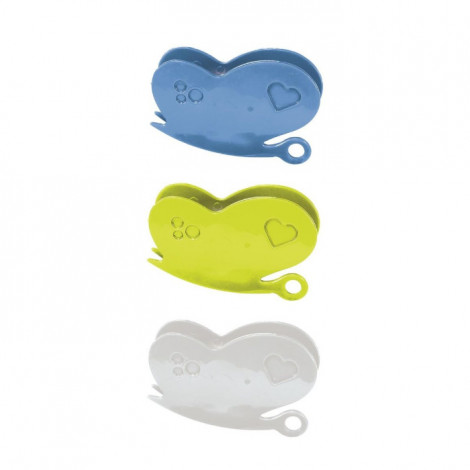 Lot de 3 Pinces Conservation "Papillon" 6cm Multicolore|Conservation|Paris Prix