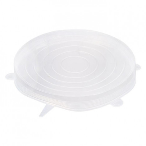 Lot de 3 Couvercles en Silicone "Flexible" 20cm Transparent|Conservation|Paris Prix