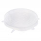 Lot de 3 Couvercles en Silicone "Flexible" 20cm Transparent|Conservation|Paris Prix