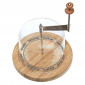 Racloir à Fromage "Avec Cloche" 24cm Naturel|Conservation|Paris Prix