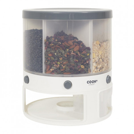 Distributeur Rotatif "6 Compartiments" 32cm Blanc|Conservation|Paris Prix