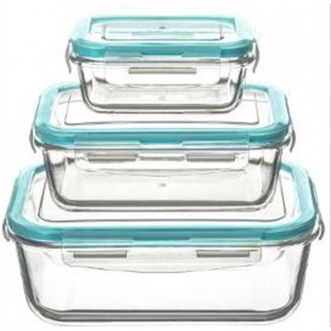 Lot de 3 Boîtes de Conservation "Clipeat" 23cm Transparent|Conservation|Paris Prix