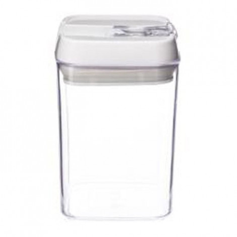 Bocal en Plastique Carré "Oslo" 800ml Transparent|Conservation|Paris Prix