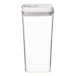 Bocal en Plastique Carré "Oslo" 1,2L Transparent|Conservation|Paris Prix