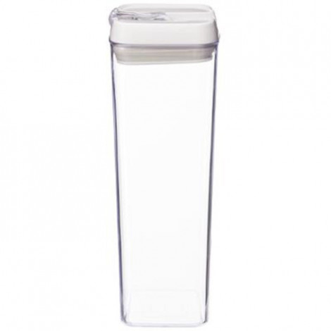 Bocal en Plastique Carré "Oslo" 1,7L Transparent|Conservation|Paris Prix