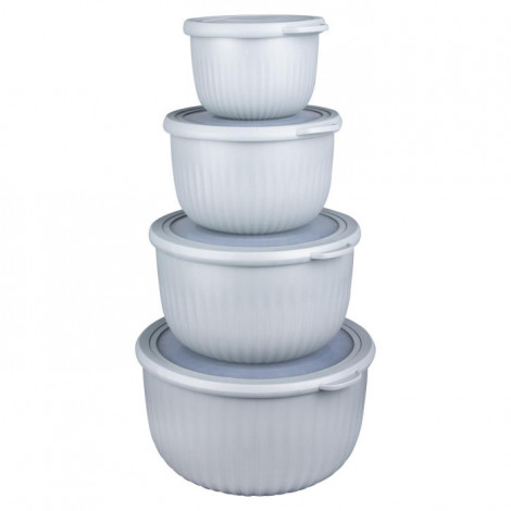 Lot de 4 Boîtes de Conservation "Gigogne" 23cm Gris|Conservation|Paris Prix