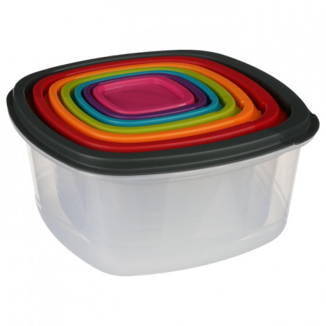 Lot de 7 Boîtes de Conservation "Colours" 22cm Mutlicolore|Conservation|Paris Prix