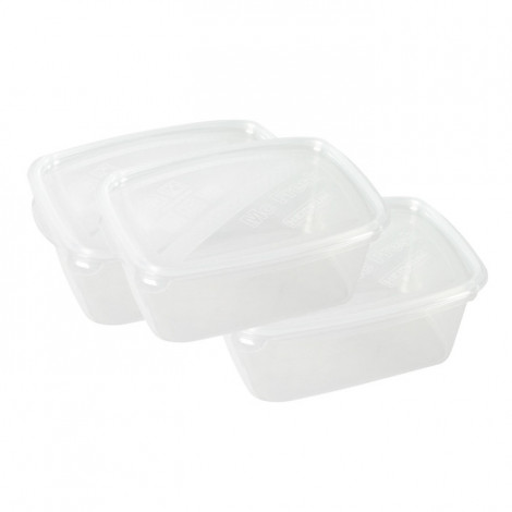 Lot de 3 Boîtes de Conservation "Theo" 1,2L Transparent|Conservation|Paris Prix