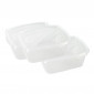 Lot de 3 Boîtes de Conservation "Theo" 1,2L Transparent|Conservation|Paris Prix