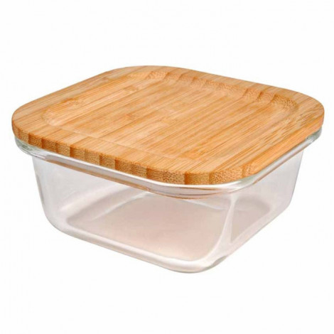 Boîte de Conservation Carrée "Bambou" 1,2L Naturel|Conservation|Paris Prix