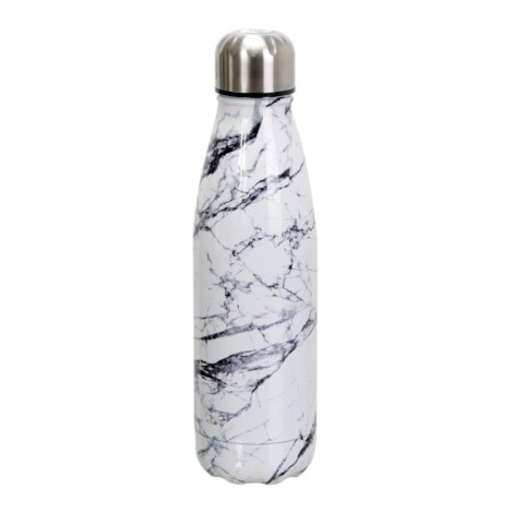 Bouteille Isotherme "Marbrée" 50cl Blanc & Gris|Conservation|Paris Prix