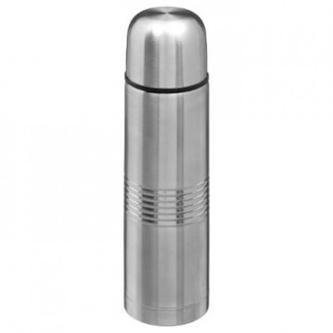 Bouteille Isotherme Inox "Crénelé" 0,5L Argent|Conservation|Paris Prix