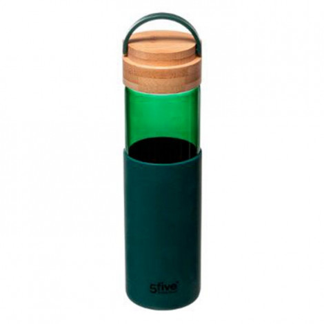 Bouteille Gourde en Verre "Modern" 0,55L Pétrole|Conservation|Paris Prix