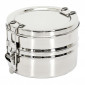 Lunch Box Ronde "2 Niveaux" 80cl Inox|Conservation|Paris Prix