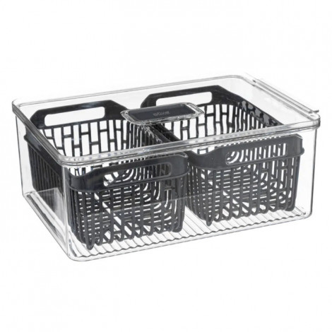 Boîte de Conservation Frigo "Tidy II" 32cm Gris|Conservation|Paris Prix