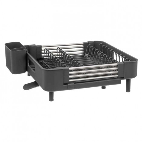 Égouttoir Extensible avec Plateau "Etira" 50cm Gris|Equipement de Cuisine|Paris Prix