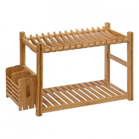 Égouttoir à Vaisselle 2 Niveaux "Bambou" 53cm Naturel|Equipement de Cuisine|Paris Prix