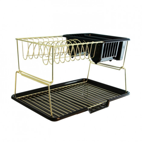 Égouttoir à Vaisselle 2 Niveaux "Cook" 45cm Noir|Equipement de Cuisine|Paris Prix