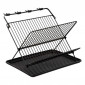 Égouttoir 2 Niveaux "Pliable" 42cm Noir|Equipement de Cuisine|Paris Prix