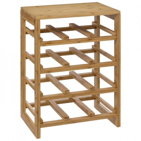 Porte-Bouteilles sur Rack "Linha" 47cm Naturel|Equipement de Cuisine|Paris Prix