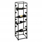 Range-Bouteilles "18 Compartiments" 104cm Noir|Equipement de Cuisine|Paris Prix
