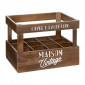 Porte-Bouteilles en Bois "Café" 40cm Marron|Equipement de Cuisine|Paris Prix