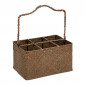 Porte-Bouteilles 6 Emplacements "Floral" 37cm Marron|Equipement de Cuisine|Paris Prix