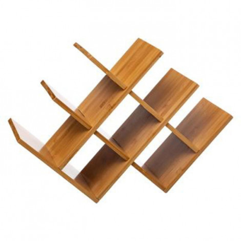 Porte-Bouteilles 8 Cases "Bambou" 46cm Naturel|Equipement de Cuisine|Paris Prix