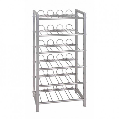 Porte Bouteilles 6 Niveaux "Akena" 72cm Argent|Equipement de Cuisine|Paris Prix