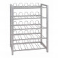Porte Bouteilles 5 Niveaux "Akena" 76cm Argent|Equipement de Cuisine|Paris Prix