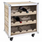 Meuble Range Bouteilles "Mallette" 63cm Naturel|Equipement de Cuisine|Paris Prix