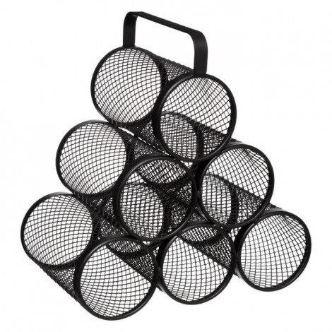 Range-Bouteilles Design "Mayaj" 30cm Noir|Equipement de Cuisine|Paris Prix