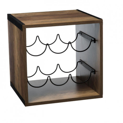 Étagère à Vin 6 Bouteilles "Mix N Modul" 31cm Naturel|Equipement de Cuisine|Paris Prix