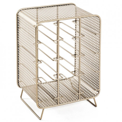 Porte-Bouteilles en Acier "12 Bouteilles" 46cm Or|Equipement de Cuisine|Paris Prix