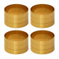 Lot de 4 Ronds de Serviettes "Royal" 11cm Or|Equipement de Cuisine|Paris Prix