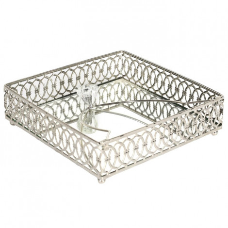 Plateau Porte-Serviettes "Avram" 16cm Argent|Equipement de Cuisine|Paris Prix