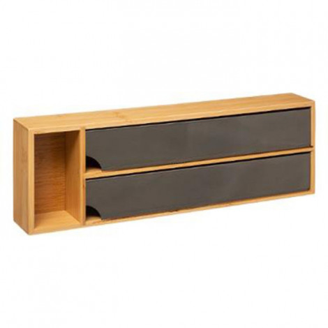 Rangement Cuisine 2 Compartiments "Winder" 39cm Naturel|Equipement de Cuisine|Paris Prix