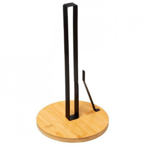 Porte Essuie-Tout "Nera" 28cm Noir & Naturel|Equipement de Cuisine|Paris Prix