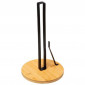 Porte Essuie-Tout "Nera" 28cm Noir & Naturel|Equipement de Cuisine|Paris Prix