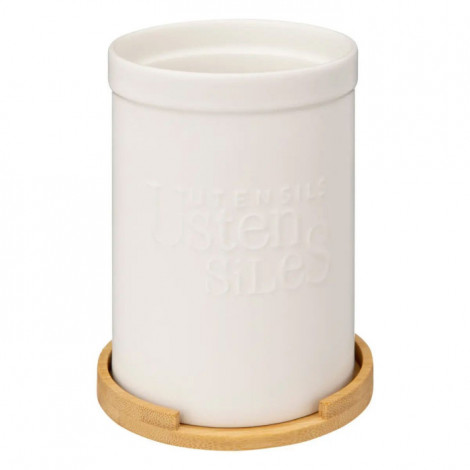 Pot à Ustensiles "Natureo" 18cm Blanc|Equipement de Cuisine|Paris Prix